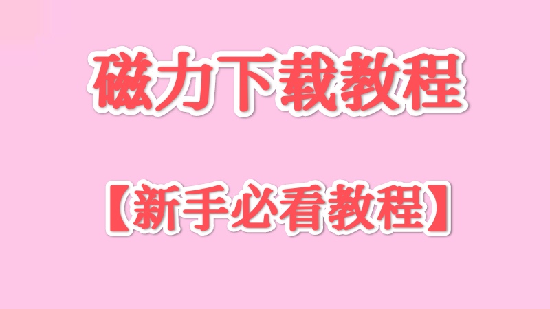 BT磁力链接如何下载与少数磁力出现热度低下载慢的解决方案!(新手小白必看)